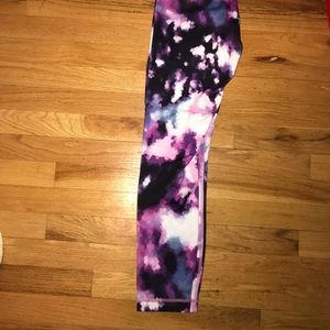high waisted colorful lululemon leggings worn 3x